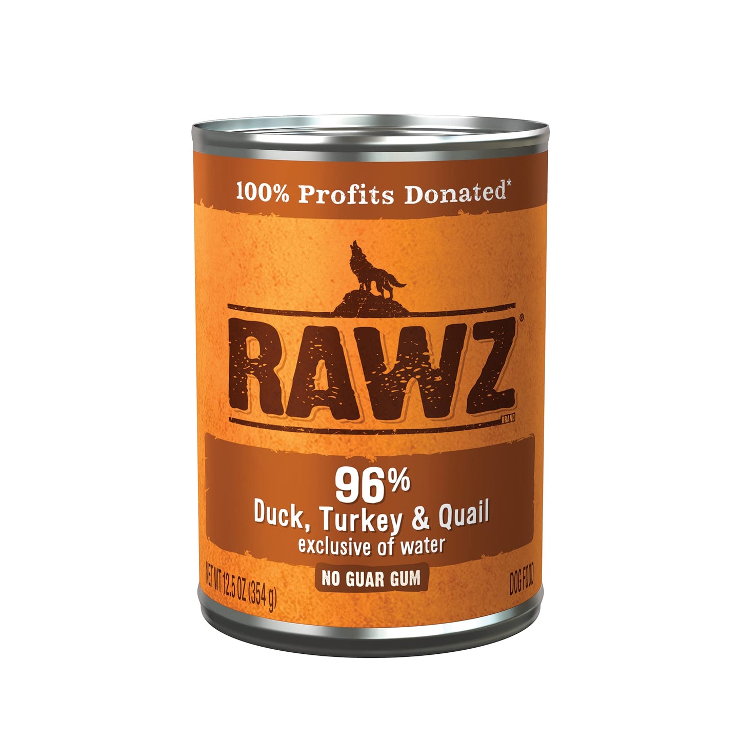 Rawz 96% Meat Canned Wet Food for Dogs 12 Pack/ 12.5 oz. Cans (Beef/Beef Liver)