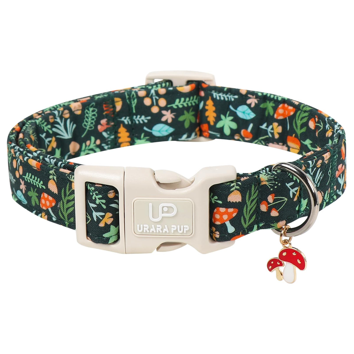 Maple Leaf Dog Collar, Fall Autumn Orange Leaf Dog Collar