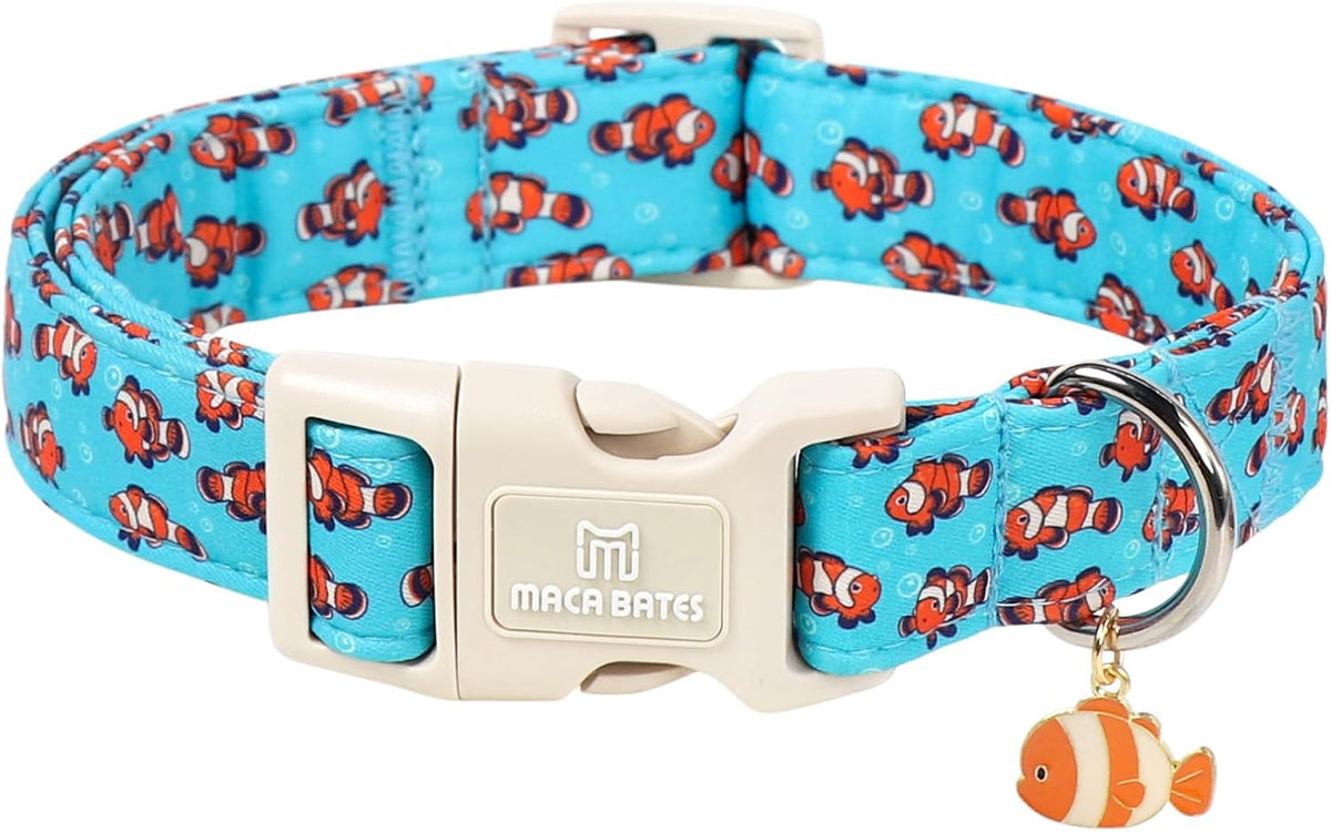 Maca Bates Halloween Pink and Purple Ghost Dog Collar for Large Dogs