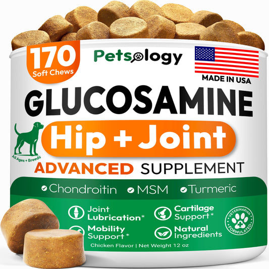 Glucosamine for Dogs Hip & Joint Supplement 170 Mobility Chews
