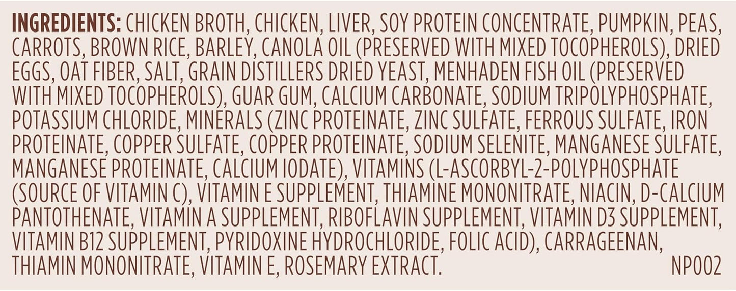 Nutrish Rachael Ray Wet Dog Food Chunks in Gravy Real Chicken & Veggies Recipe, 13 oz. Can, 12 Count
