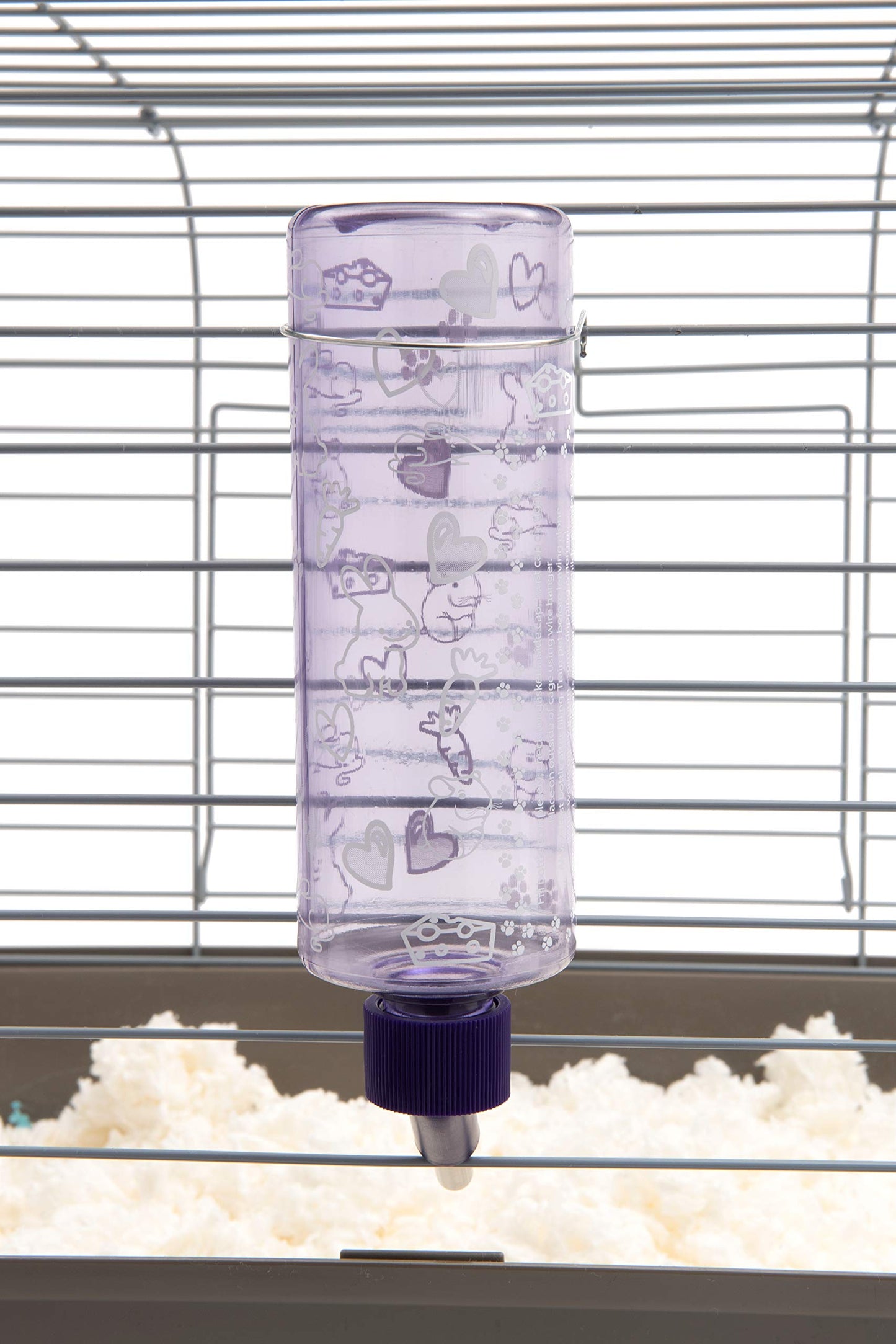 Lixit Standard Cage Water Bottles for Rabbits, Ferrets, Guinea Pigs, Hamsters, Rats, Mice and Other Small Animal's (32 Ounce, Clear)