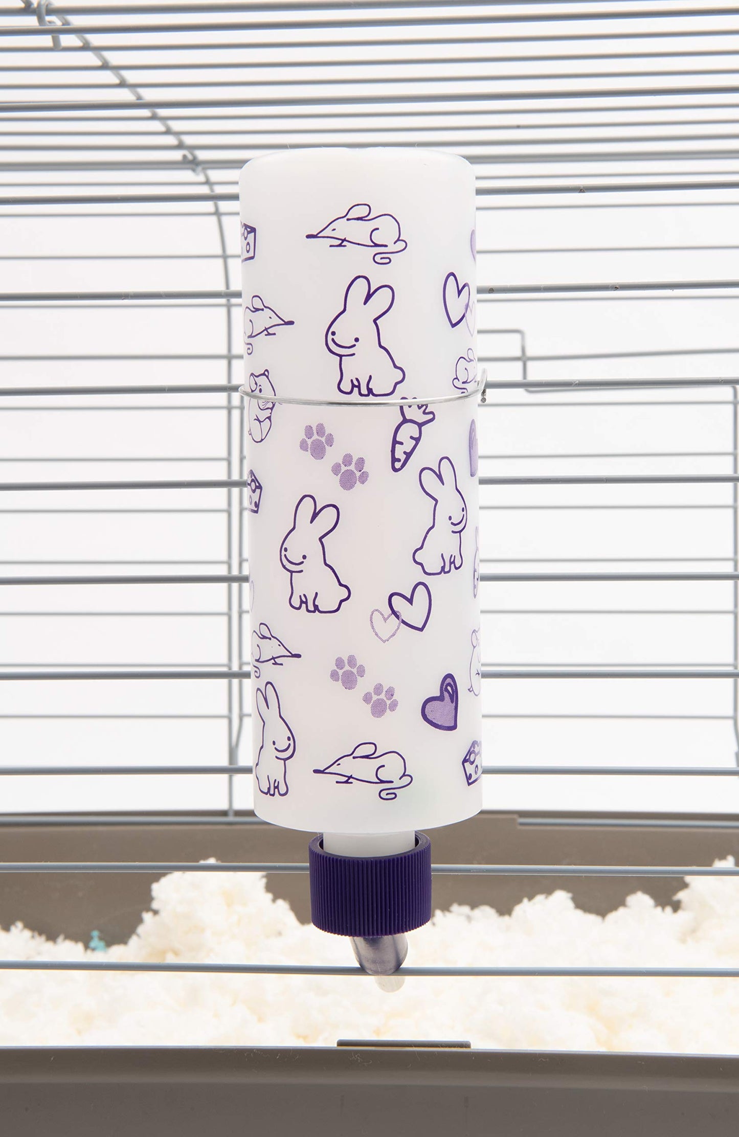 Lixit Standard Cage Water Bottles for Rabbits, Ferrets, Guinea Pigs, Hamsters, Rats, Mice and Other Small Animal's (32 Ounce, Clear)