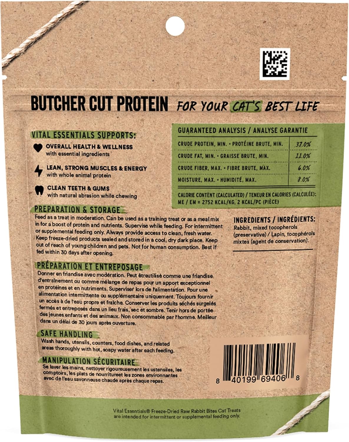 Vital Essentials Freeze Dried Cat Treats | Ahi Tuna Bites, Single Protein | Premium Quality | Grain Free, Crunchy Cat Treats, 1.1 oz Bag