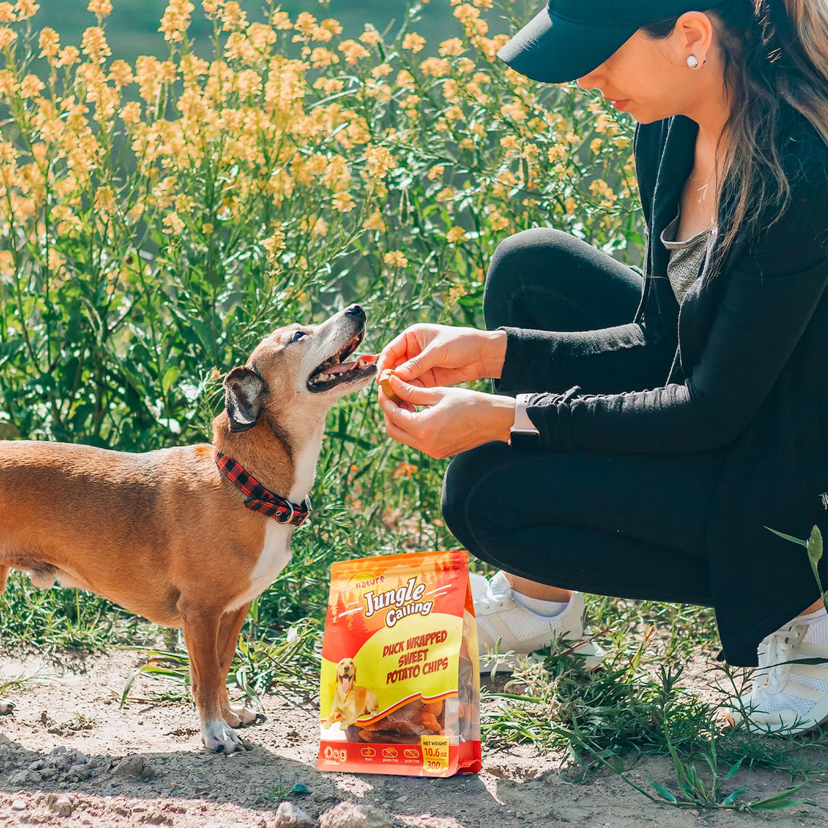 Jungle Calling Chicken & Sweet Potato Treats, Fiber-Rich, Digestible Chews