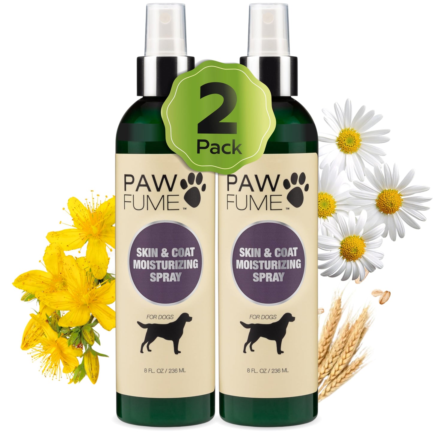 PAWFUME Deshedding Dog Shampoo and Conditioner, Show Dog, 1-Pack – Nourish & Detangle for Silky Soft Coat – Probiotic, Deep-Cleaning, pH-Balanced Formula – Salon-Quality Shampoo for Dogs
