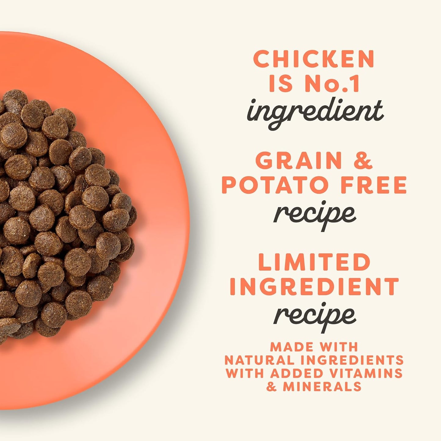 Applaws Complete Dry Cat Food, Grain-Free, Limited and Natural Ingredients, Added Vitamins & Minerals, High Protein, Supports Digestion, Chicken Recipe (4 Pound Bag)