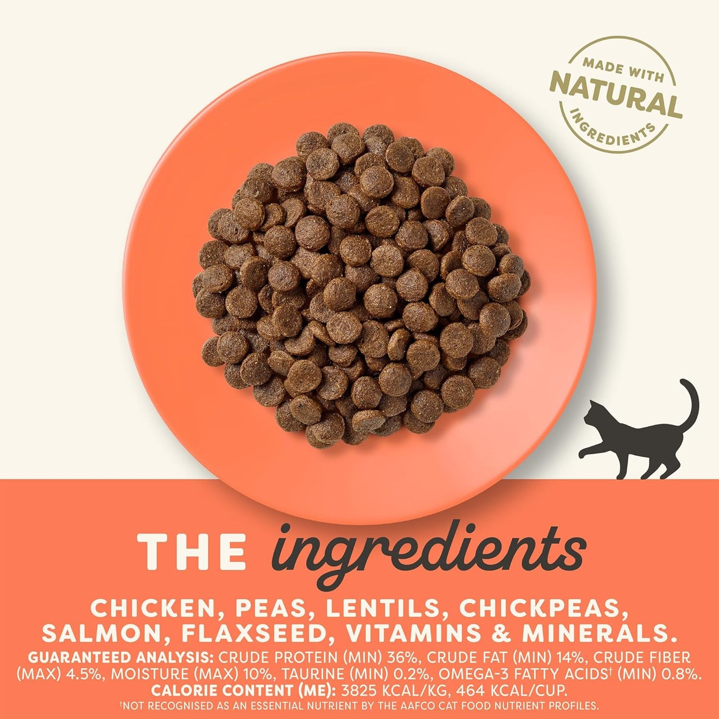 Applaws Complete Dry Cat Food, Grain-Free, Limited and Natural Ingredients, Added Vitamins & Minerals, High Protein, Supports Digestion, Chicken Recipe (4 Pound Bag)