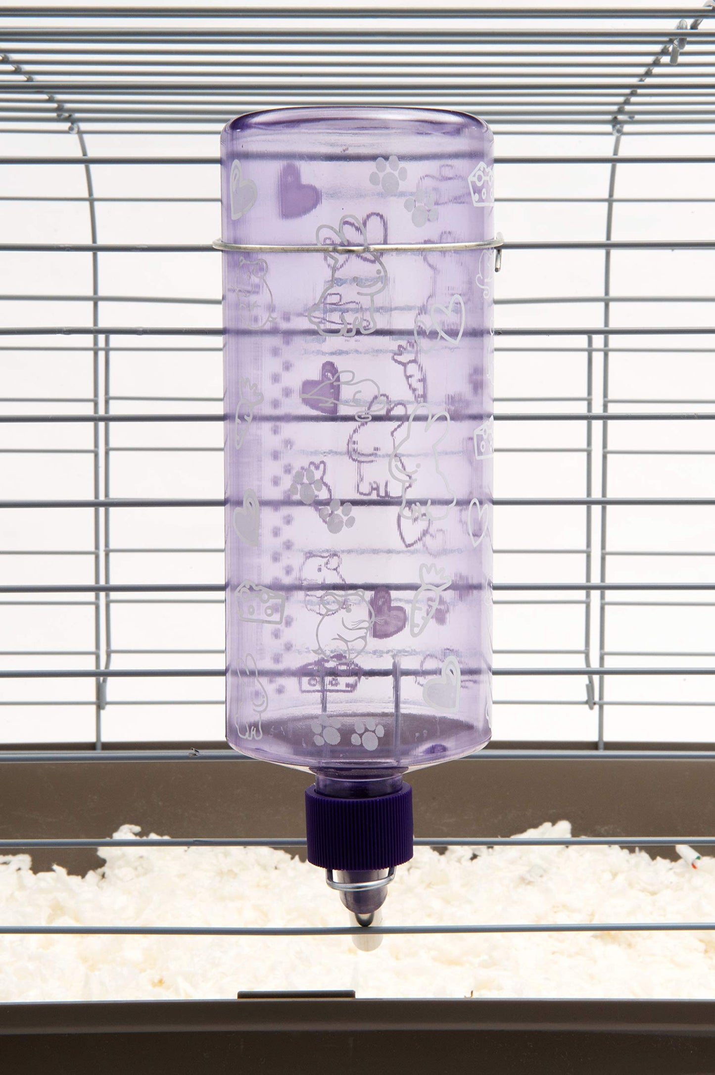 Lixit Standard Cage Water Bottles for Rabbits, Ferrets, Guinea Pigs, Hamsters, Rats, Mice and Other Small Animal's (32 Ounce, Clear)