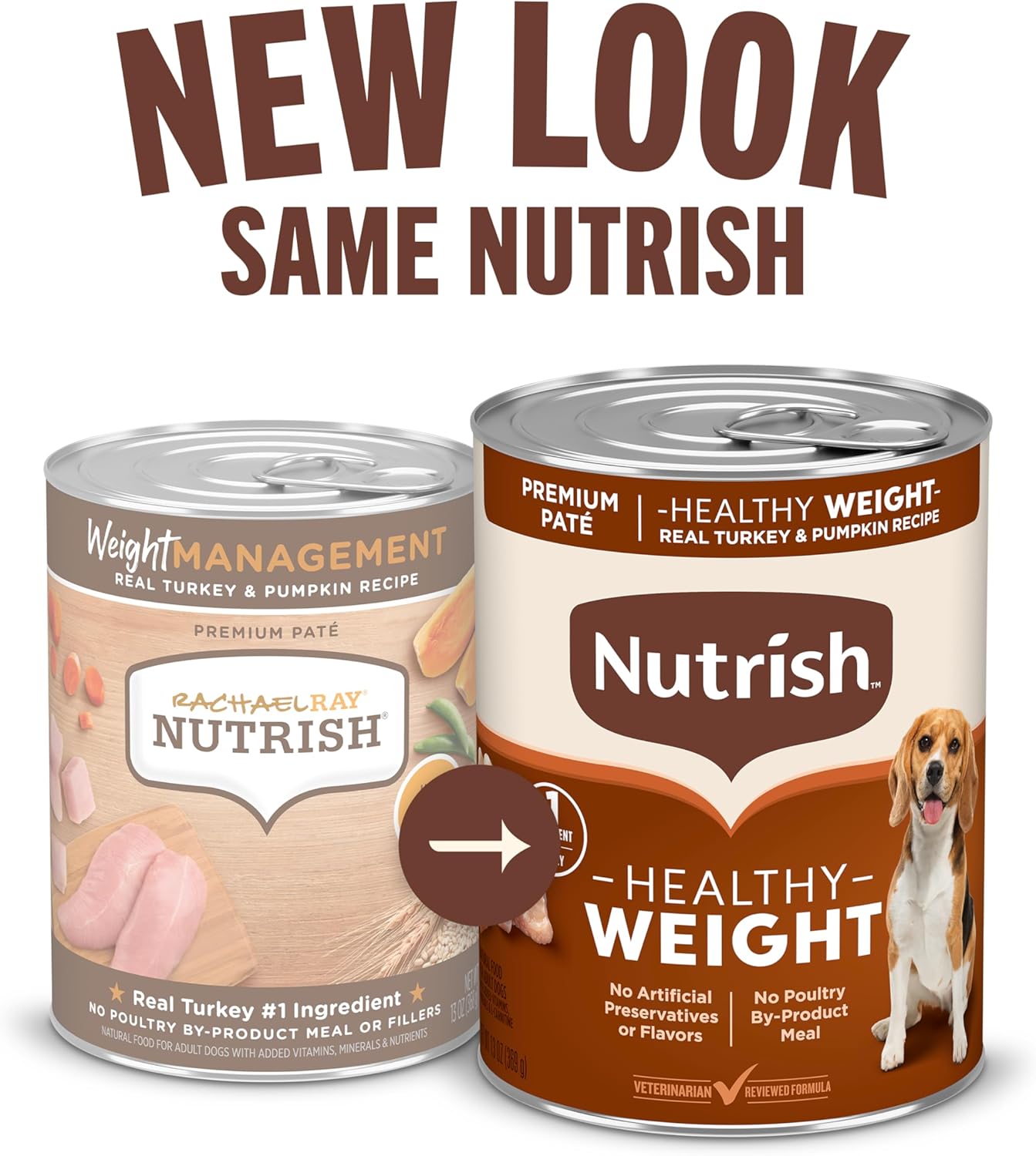 Nutrish Real Beef & Pumpkin Recipe Whole Health Blend Premium Paté Wet Dog Food, 13 oz. Can, 12 Count, Packaging May Vary (Rachael Ray)