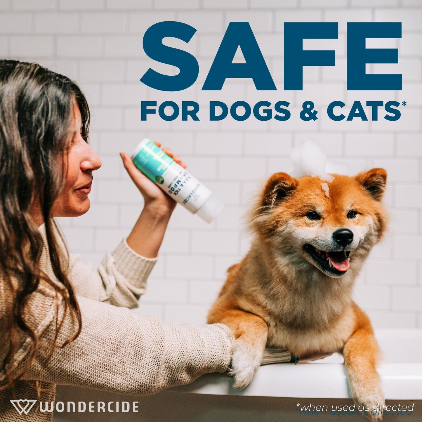 Wondercide - Flea & Tick Shampoo for Dogs and Cats - Flea and Tick Treatment with Natural Essential Oils - for Pets Over 4 Months - Powered by Plants - Rosemary - 12 Fl oz