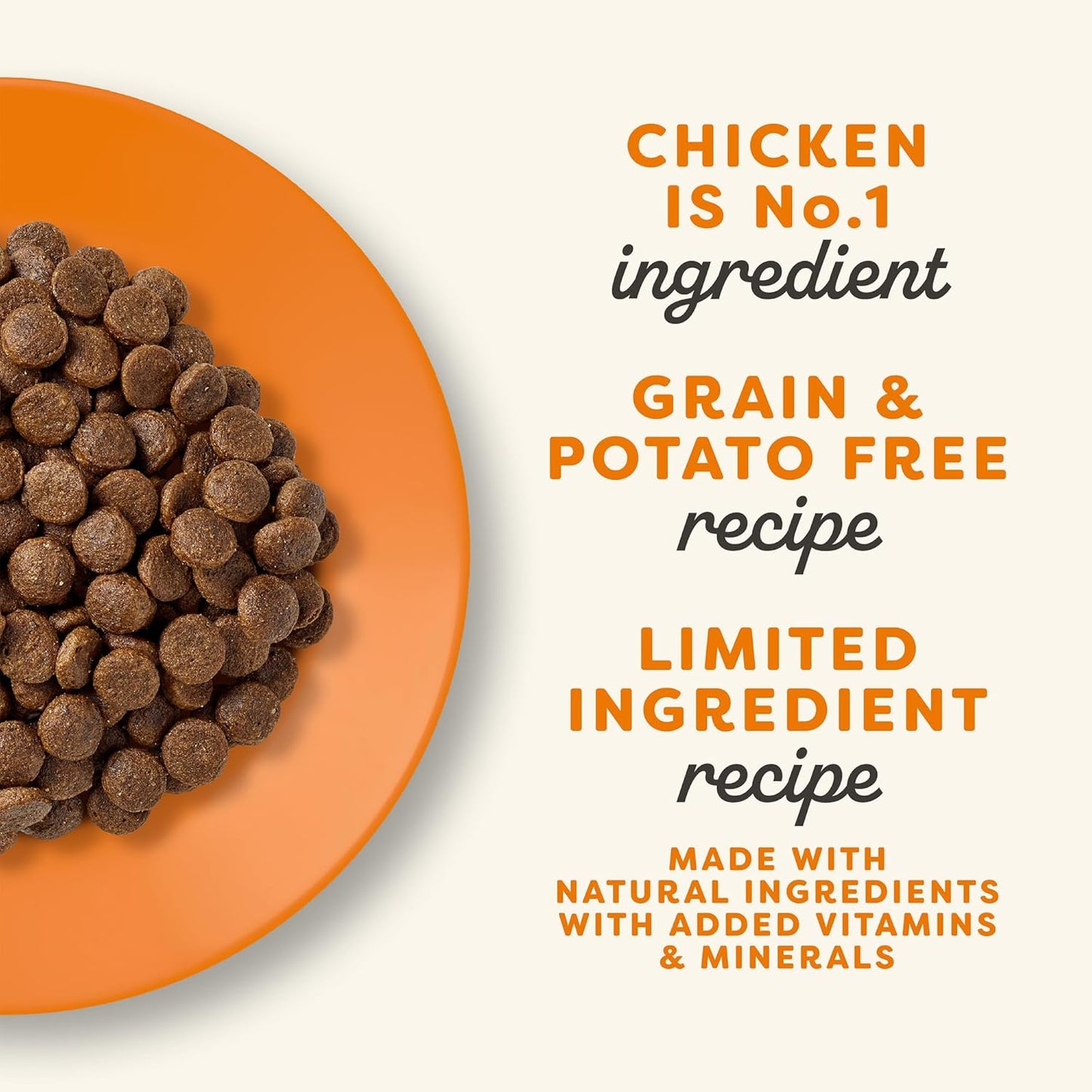 Applaws Complete Dry Cat Food, Grain-Free, Limited and Natural Ingredients, Added Vitamins & Minerals, High Protein, Supports Digestion, Chicken Recipe (4 Pound Bag)
