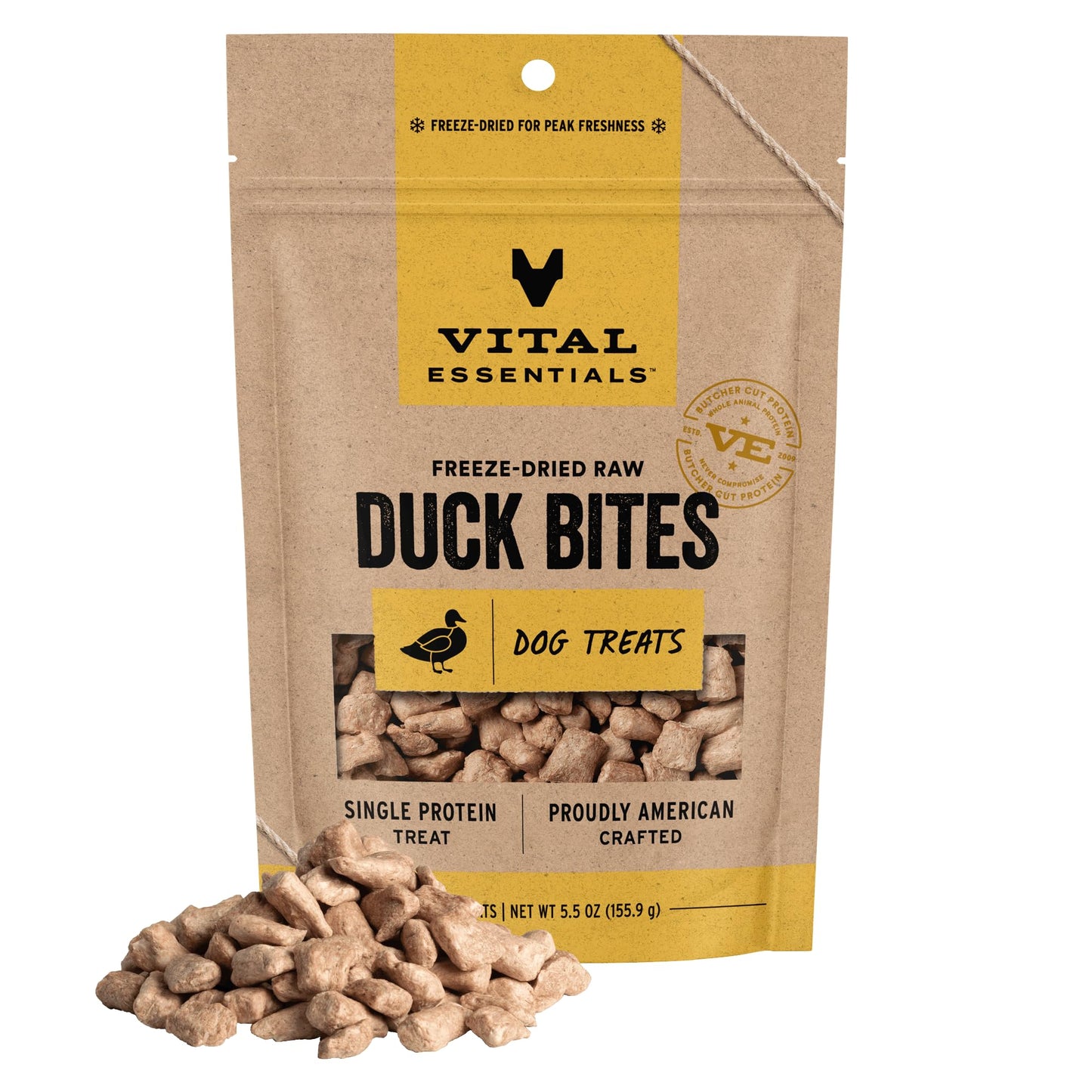 Vital Essentials Freeze Dried Dog Treats | Salmon Bites, Single Protein | Premium Quality | Grain Free Training Treats for Dogs, 2.5 oz Bag