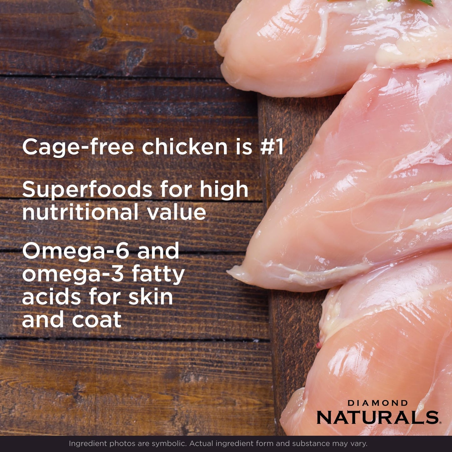 Diamond Naturals Skin & Coat Real Salmon and Potato Recipe Dry Dog Food with Quality Protein, Omega Fatty Acids, Probiotics and Essential Nutrients to Promote Healthy Skin and Coat 30lb