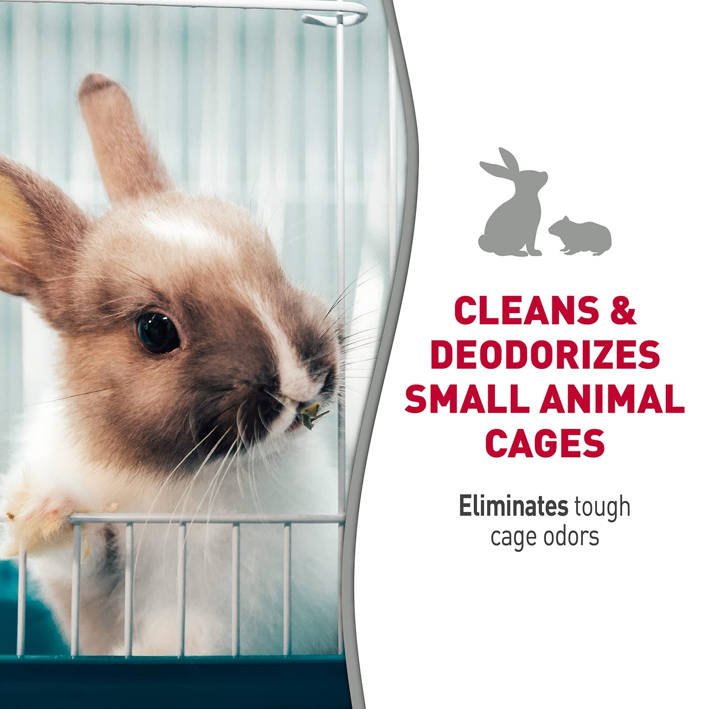 Nature’s Miracle Small Animal Cage and Surface Cleaner, Bio-Enzymatic Cleaning Formula, Destroy Tough Stains and Odors, 24 Ounces