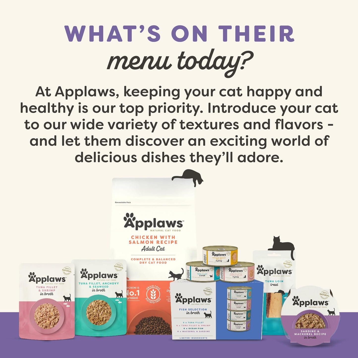Applaws Natural Wet Kitten Food, Limited and Natural Ingredients, High Protein with No Artificial Additives, Kitten Variety Selection in Broth (6 x 2.47oz Cans)