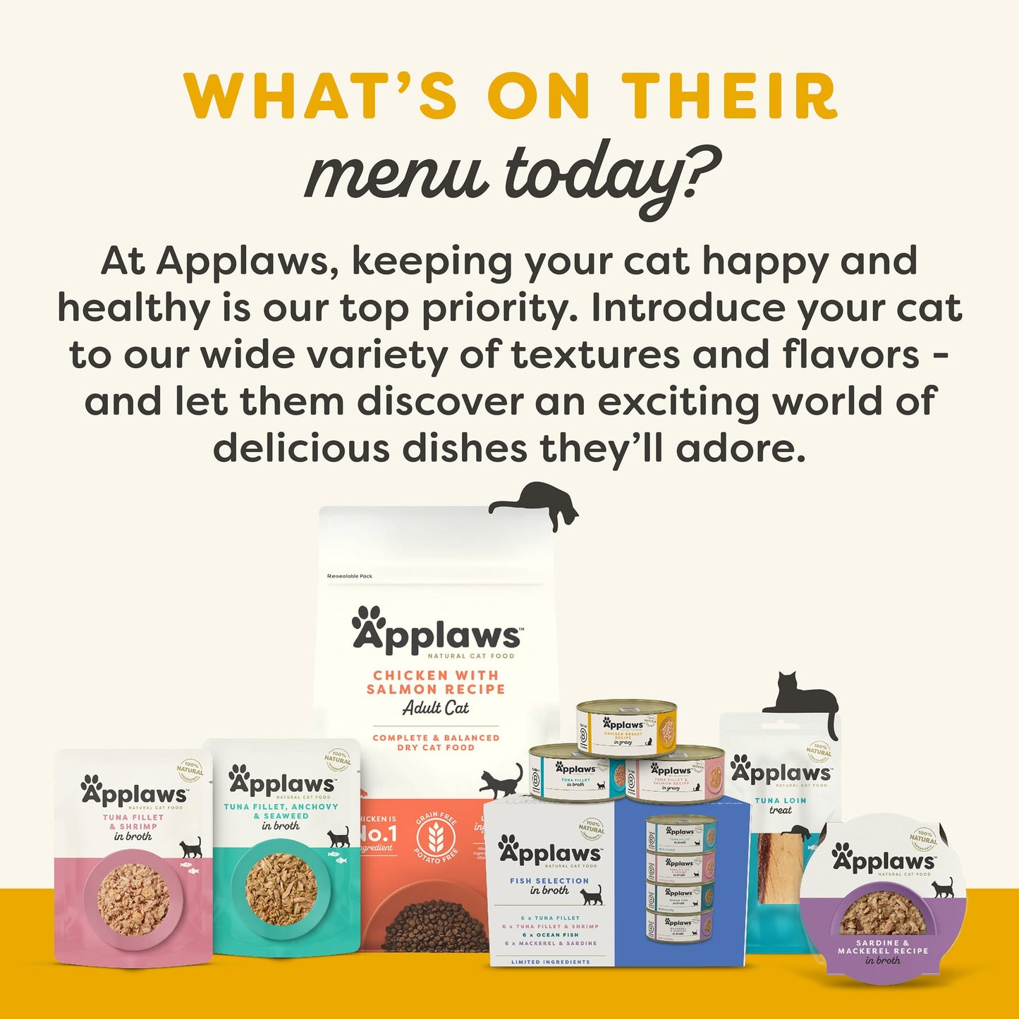 Applaws Natural Wet Cat Food in Broth, Limited and Natural Ingredients, High Protein with No Artificial Additives, Sardine & Mackerel in Broth (10 x 2.12 oz Easy-Open Cups)