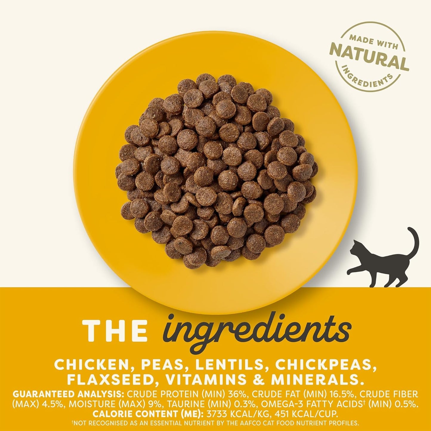 Applaws Complete Dry Cat Food, Grain-Free, Limited and Natural Ingredients, Added Vitamins & Minerals, High Protein, Supports Digestion, Chicken Recipe (4 Pound Bag)