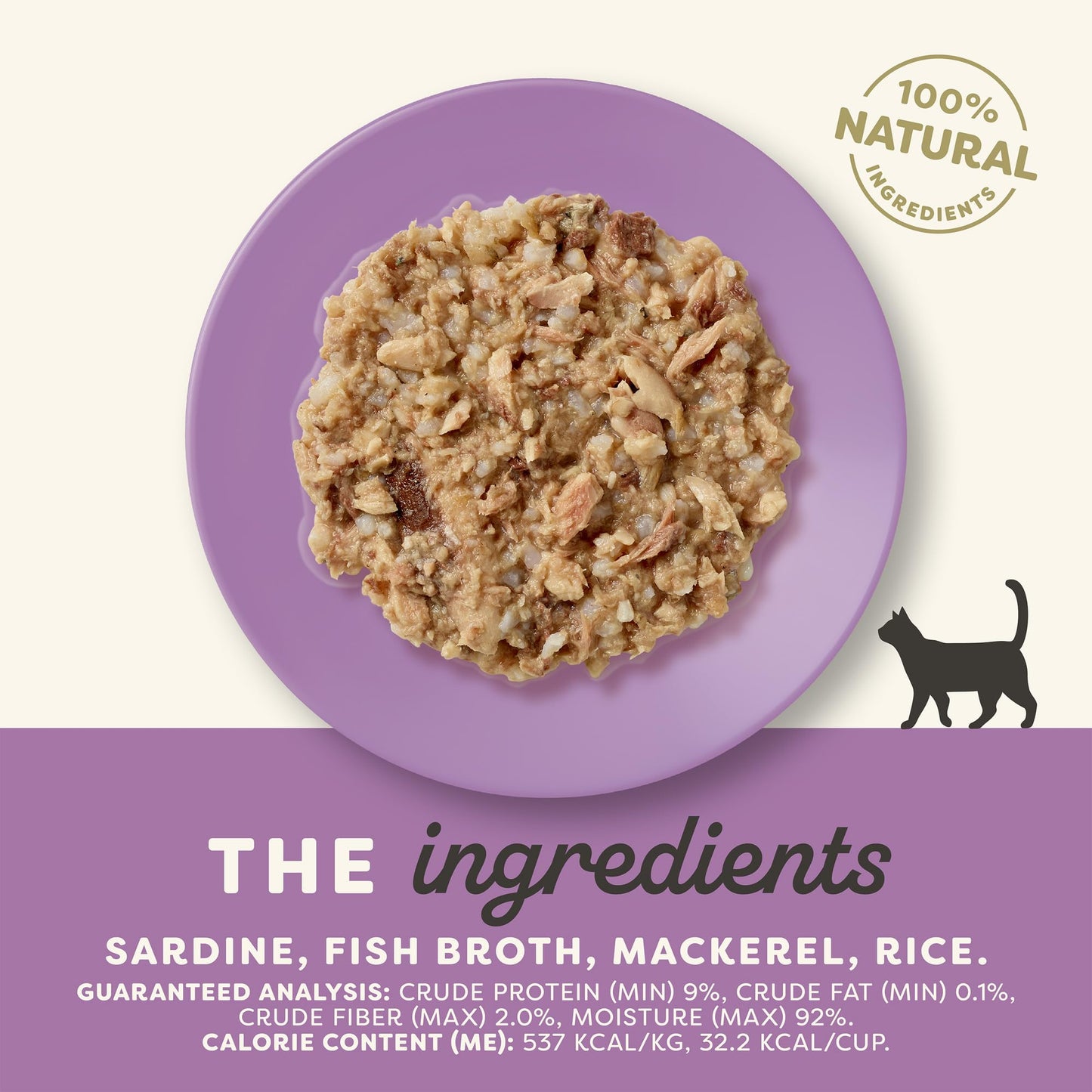 Applaws Natural Wet Cat Food in Broth, Limited and Natural Ingredients, High Protein with No Artificial Additives, Sardine & Mackerel in Broth (10 x 2.12 oz Easy-Open Cups)