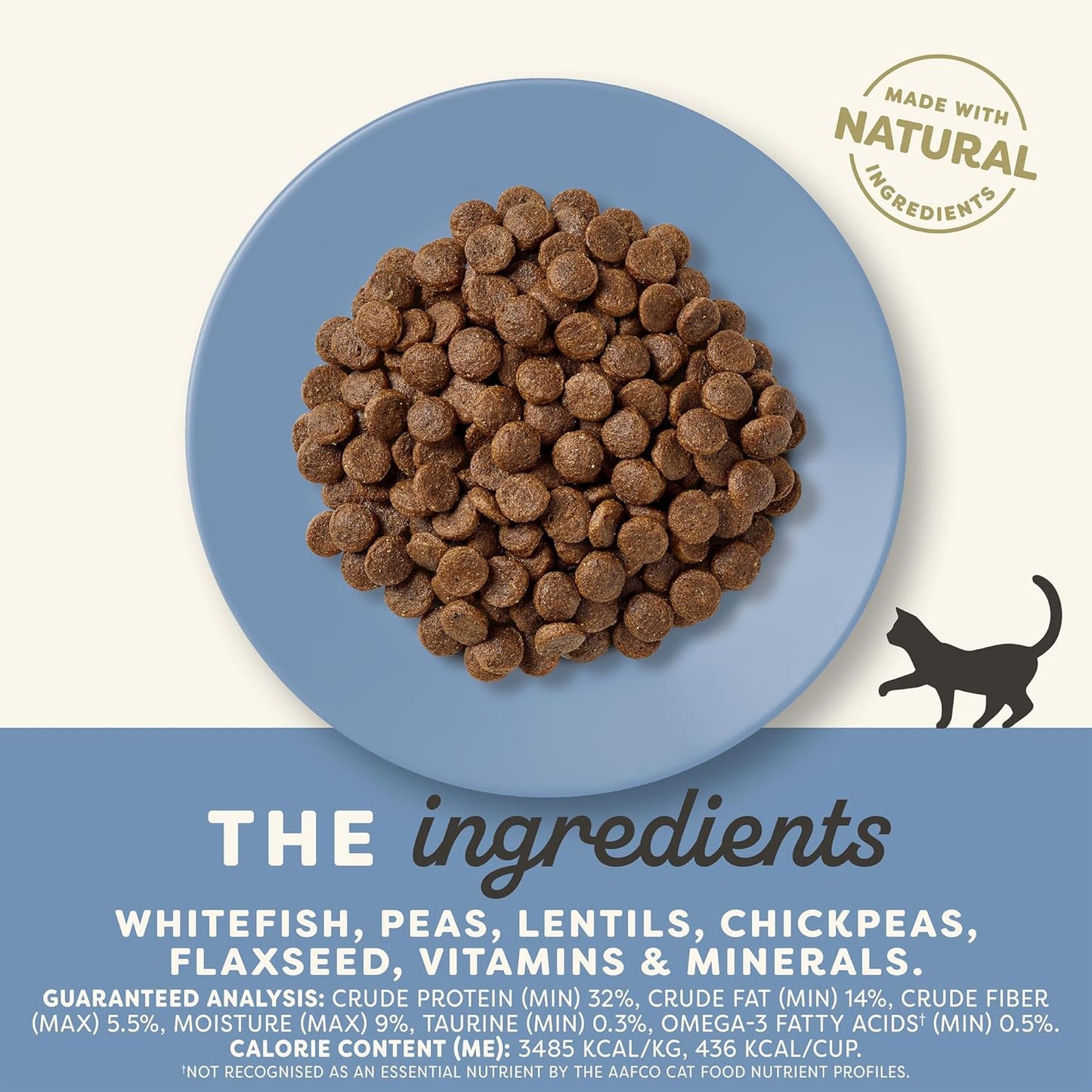 Applaws Complete Dry Cat Food, Grain-Free, Limited and Natural Ingredients, Added Vitamins & Minerals, High Protein, Supports Digestion, Chicken Recipe (4 Pound Bag)
