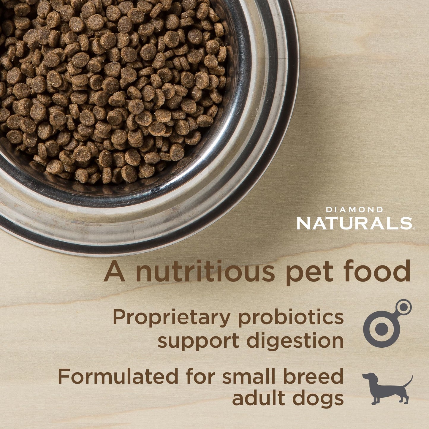 Diamond Naturals Skin & Coat Real Salmon and Potato Recipe Dry Dog Food with Quality Protein, Omega Fatty Acids, Probiotics and Essential Nutrients to Promote Healthy Skin and Coat 30lb