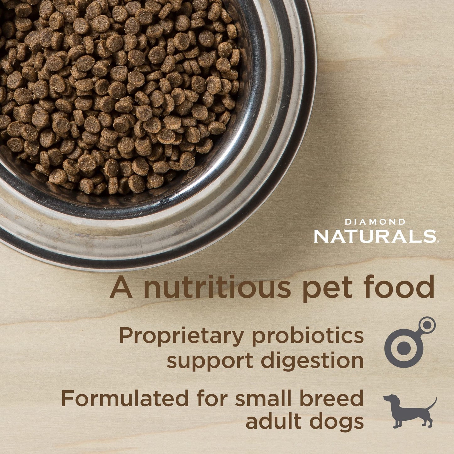 Diamond Naturals Skin & Coat Real Salmon and Potato Recipe Dry Dog Food with Quality Protein, Omega Fatty Acids, Probiotics and Essential Nutrients to Promote Healthy Skin and Coat 30lb
