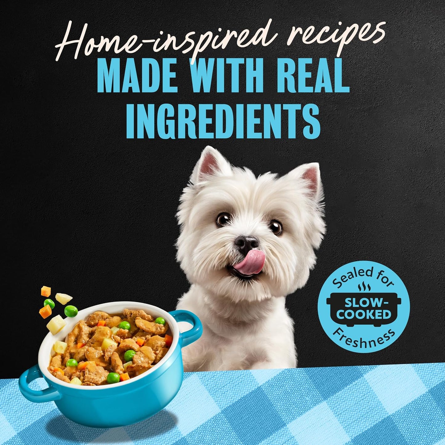 Cesar Home Delights Adult Wet Dog Food, Pot Roast with Spring Vegetables, Beef Stew, Turkey, Green Beans, & Potatoes, and Hearty Chicken & Noodle Dinner in Sauce Variety Pack, 3.5 oz. 24 Count