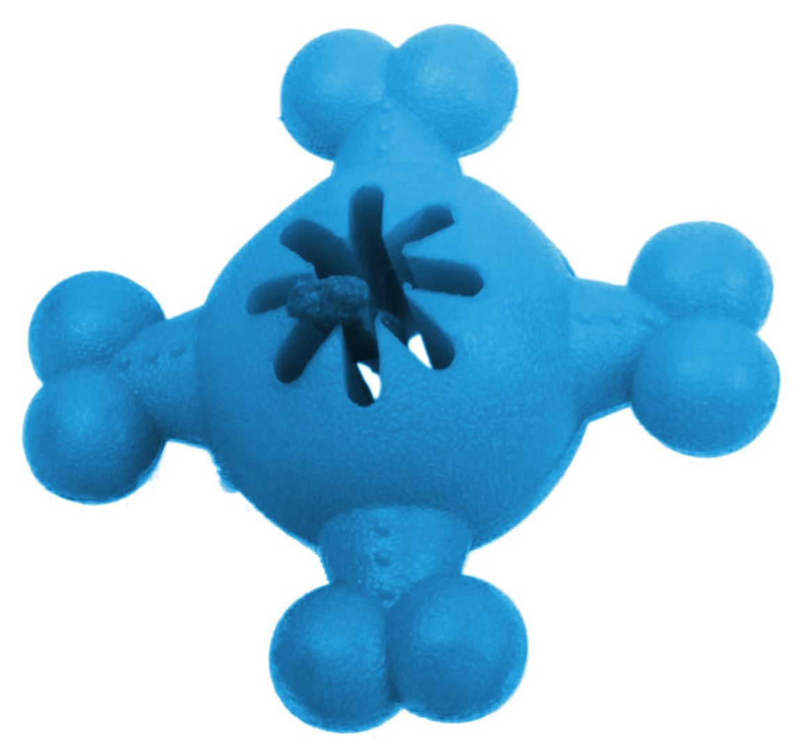 Pet Life ® 'Quadra-Bone' TPR Treat Dispensing Durable Dog Toy